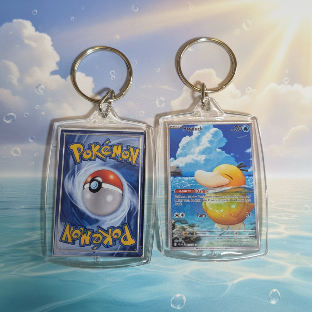 Psyduck Illustration Keychain